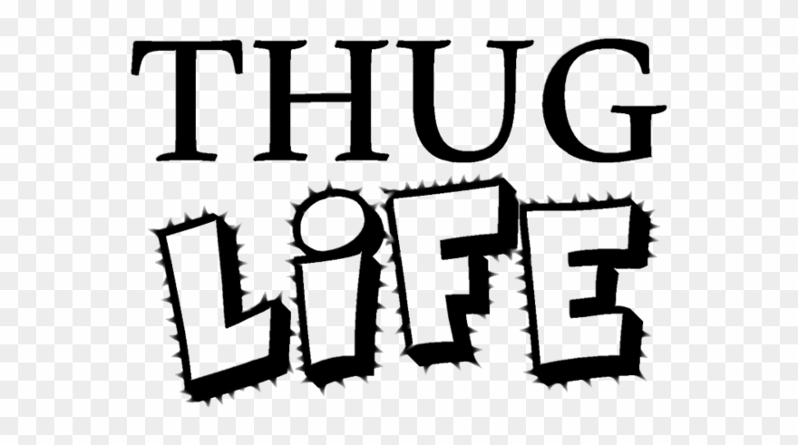Thug Life Text Transparent Background - Khadim Hussain Rizvi Funny Clipart