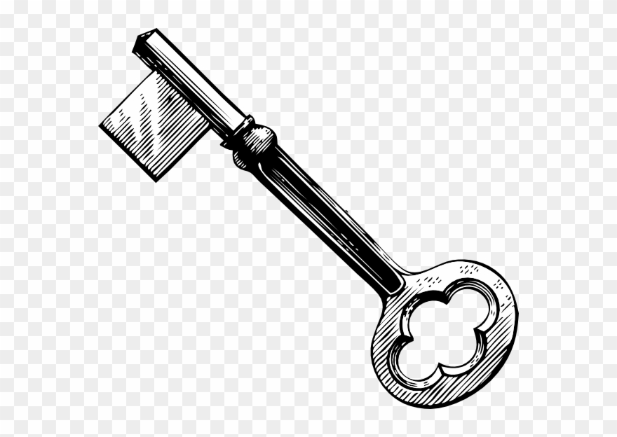 Skeleton Key Clipart - Skeleton Key Clip Art - Png Download
