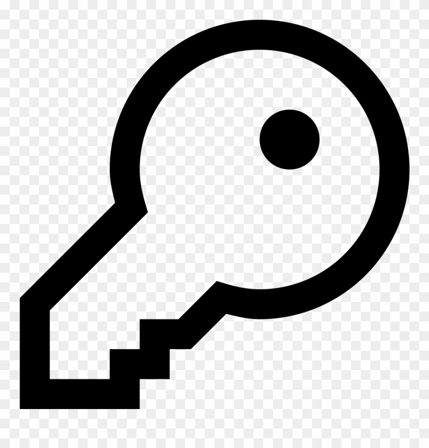 Computer Icons Access Control Conflagration System - Black And White Photo Key Clipart