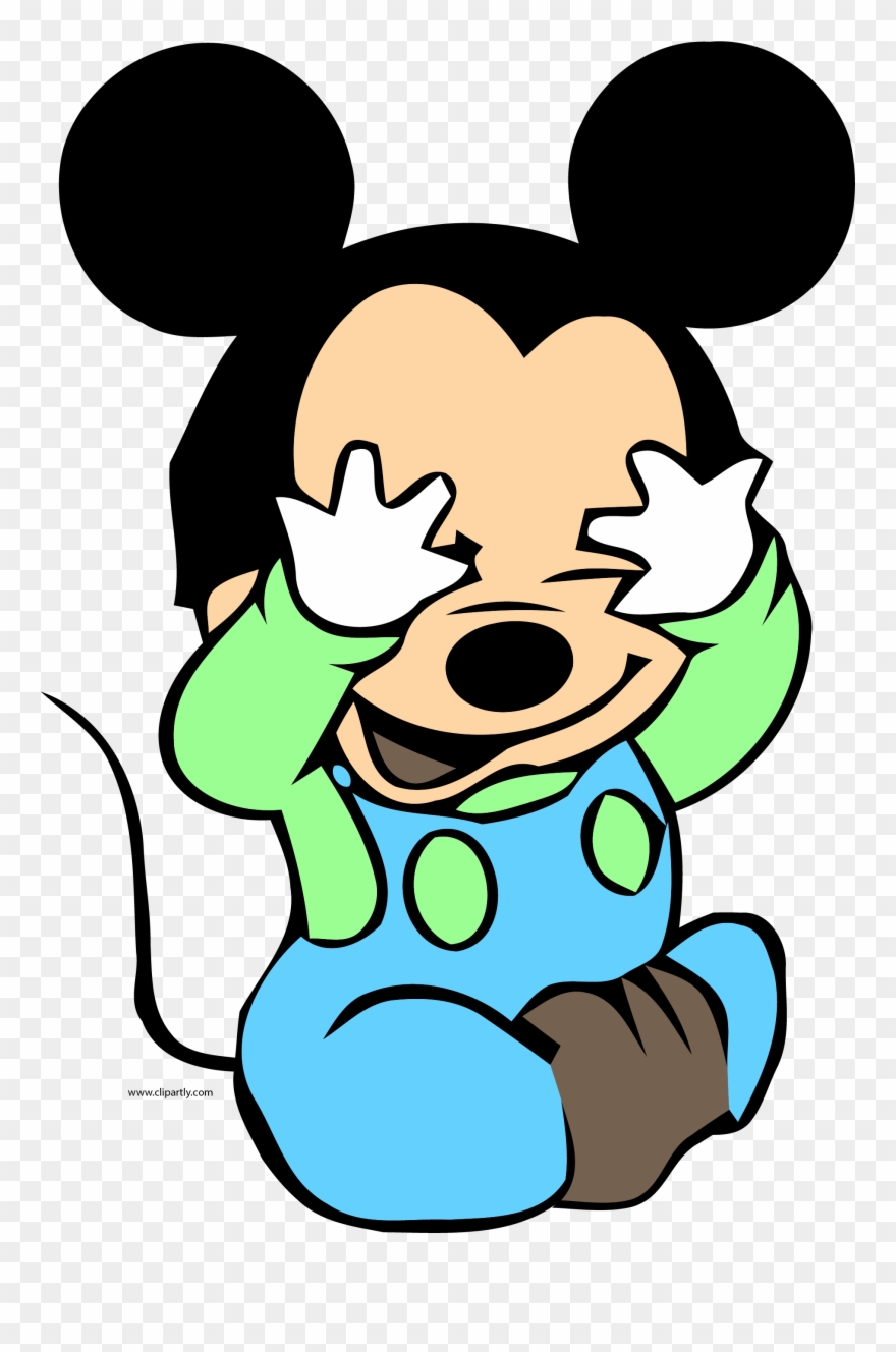 Baby Mickey Blind Mans Bluff Clipart Png - Mickey Mouse Baby Transparent Png
