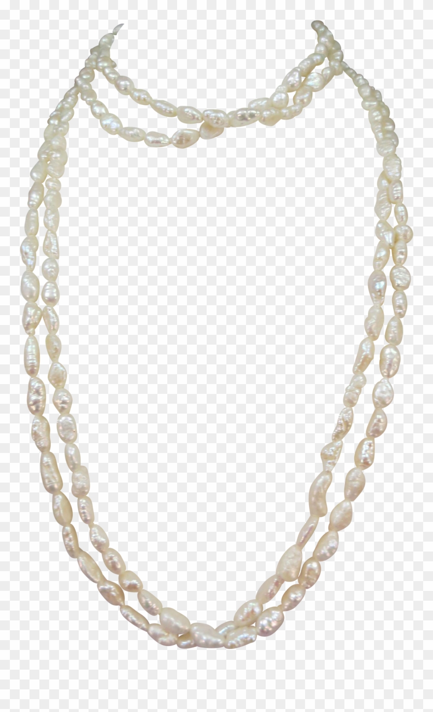 Vintage Fresh-water Pearls Necklace And Bracelet - Necklace Clipart