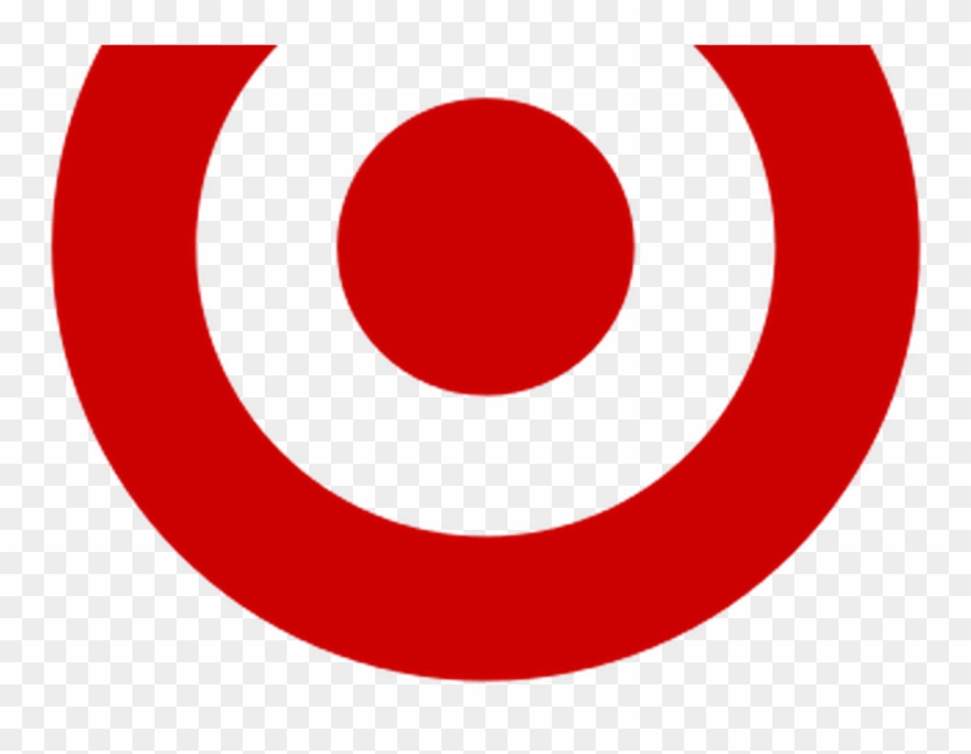 Red And White Logo Target Clipart