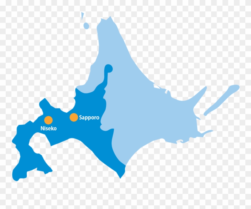 South And Central Regions - Map In Hokkaido Png Clipart