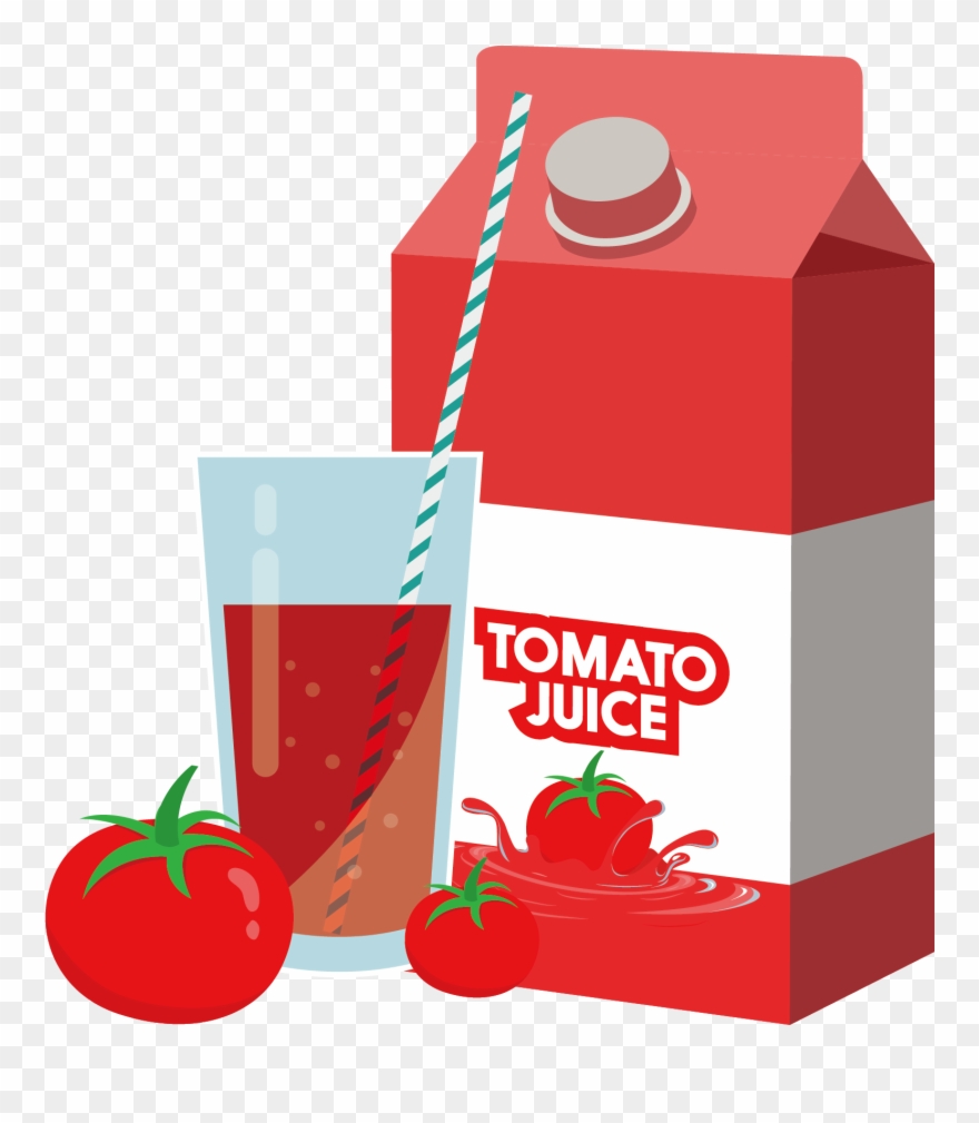 Bagel Clipart Juice - Tomato Juice Clipart - Png Download
