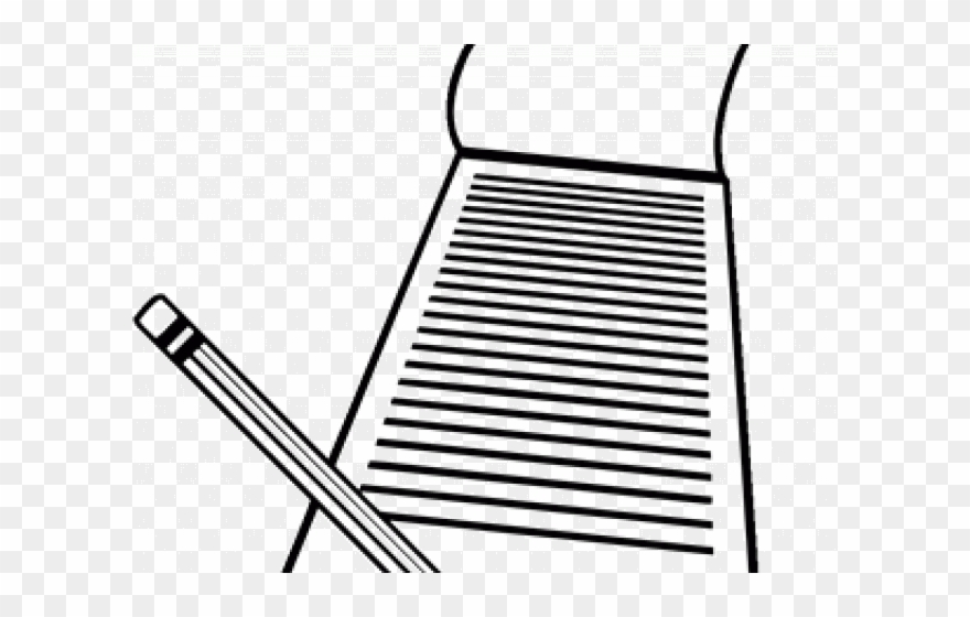 Paper Clipart Black And White - Paper And Pencil Clipart Black And White - Png Download