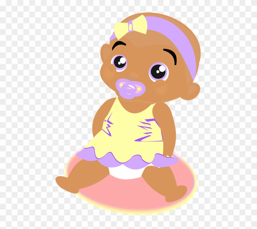 Eyes,cute,yellow - Black Baby Clipart Png Transparent Png