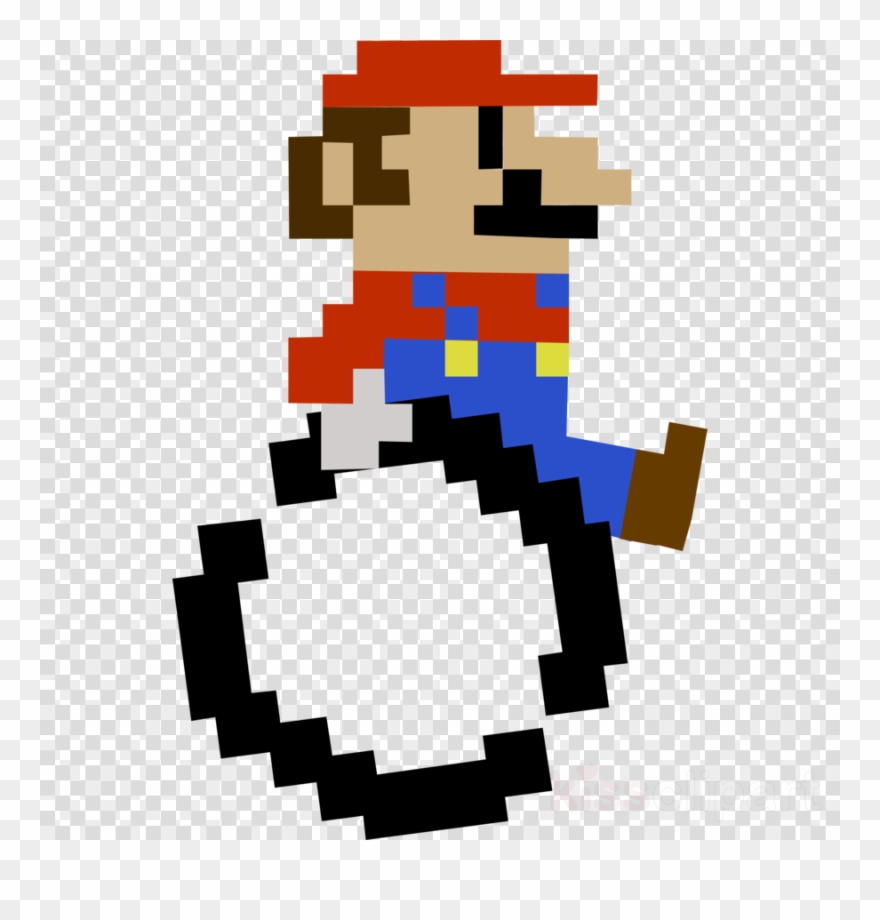 8 Bit Mario Transparent Clipart Luigi Super Mario Bros - 8 Bit Mario Print - Png Download