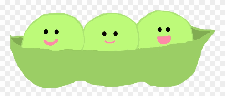 Die Erbsenschote - Cartoon Clipart