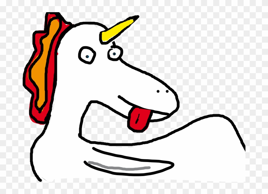 Once In The Magical Night Zoo Duckhorn Was Swimming - Cartoon Clipart