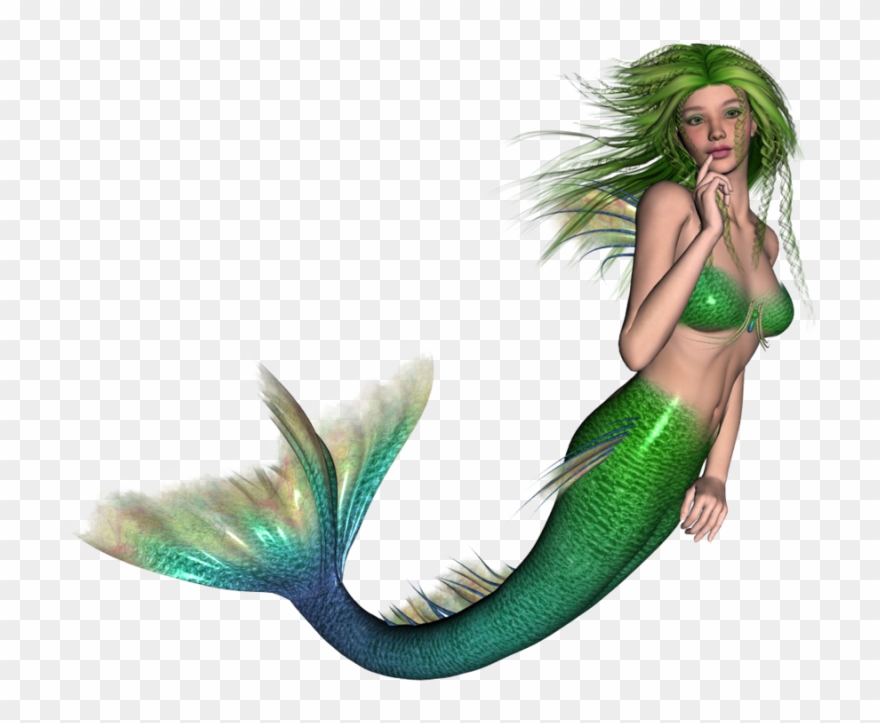 Pin Vintage Baby Mermaid Clipart - Mermaid Png Transparent Png