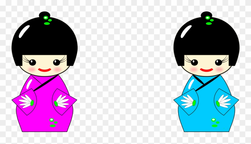 I Am Pleased To Introduce These Kokeshi Dolls I Drew - Kokeshi Doll Inkscape Clipart