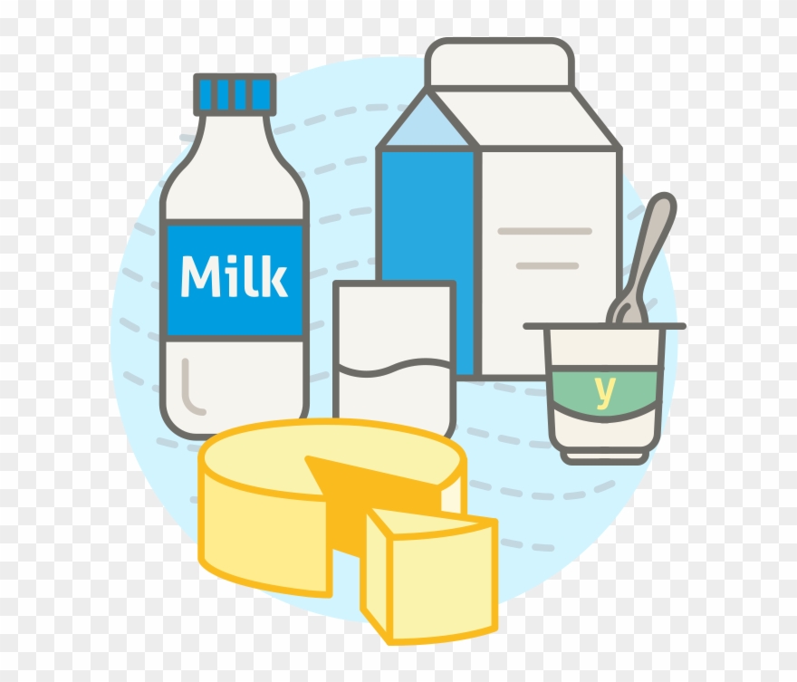 Milk, Yogurt And By-products - Food Clipart
