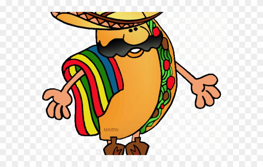 Pizza Clipart Taco - Taco Mexican Clip Art - Png Download