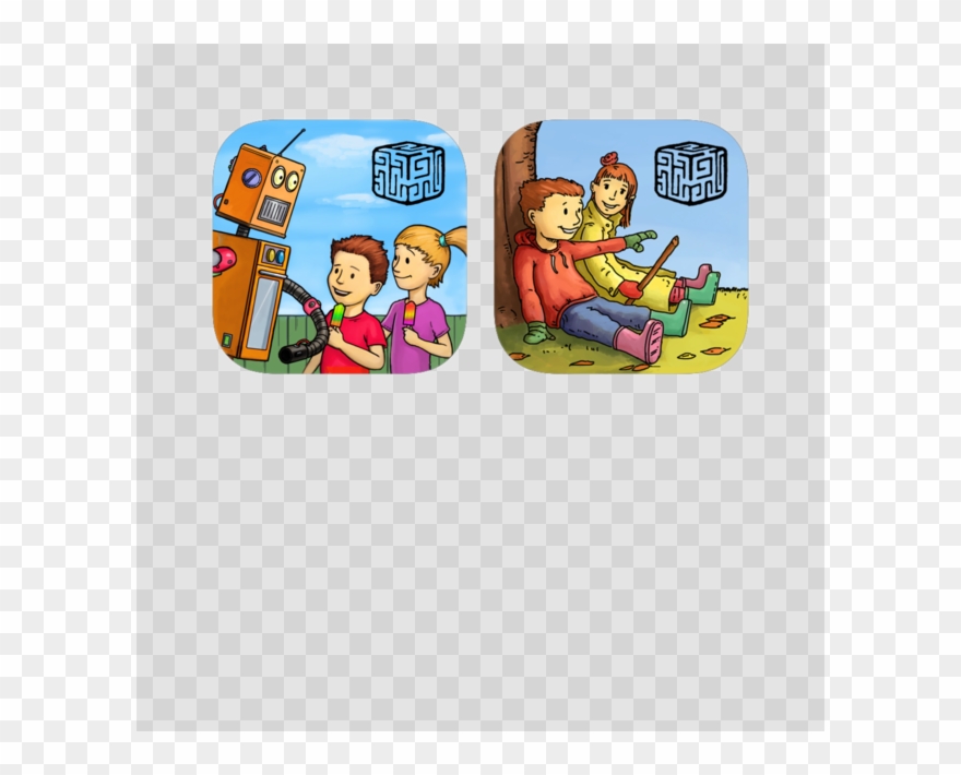 Hanna & Henri - Cartoon Clipart