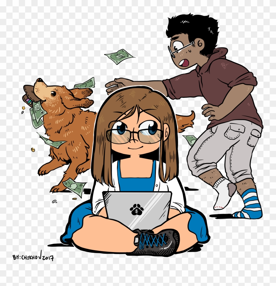 Two Humans Discuss Frugality, Early Retirement, And - Finance Clipart