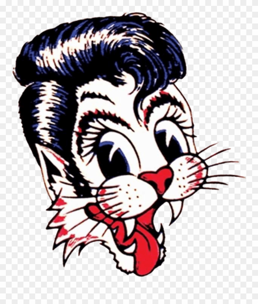 1980s Rockabilly Band Stray Cats - Stray Cats Band Logo Clipart