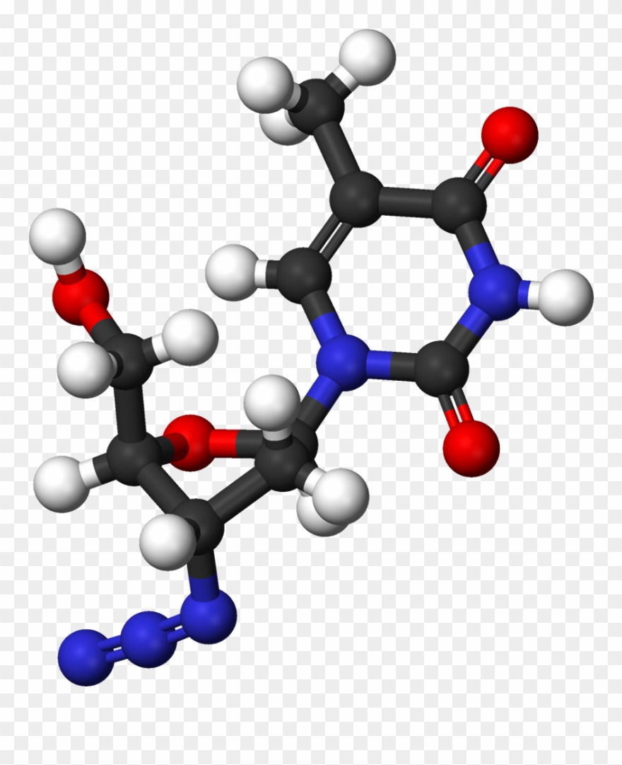 Azt Molecule Structure Clipart