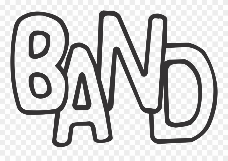 Band Crazy Word - Clip Art Band Word - Png Download