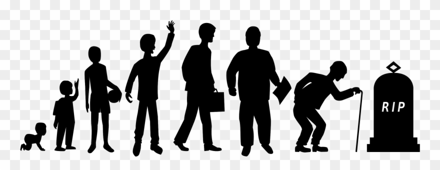 Clipart Ages Silhouette Baby Birth Clip Art Clip Art - Birth To Death Png Transparent Png