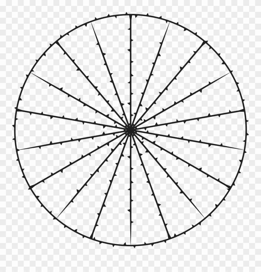 Big Image - 8 Inch Round Cake Cutting Guide Clipart