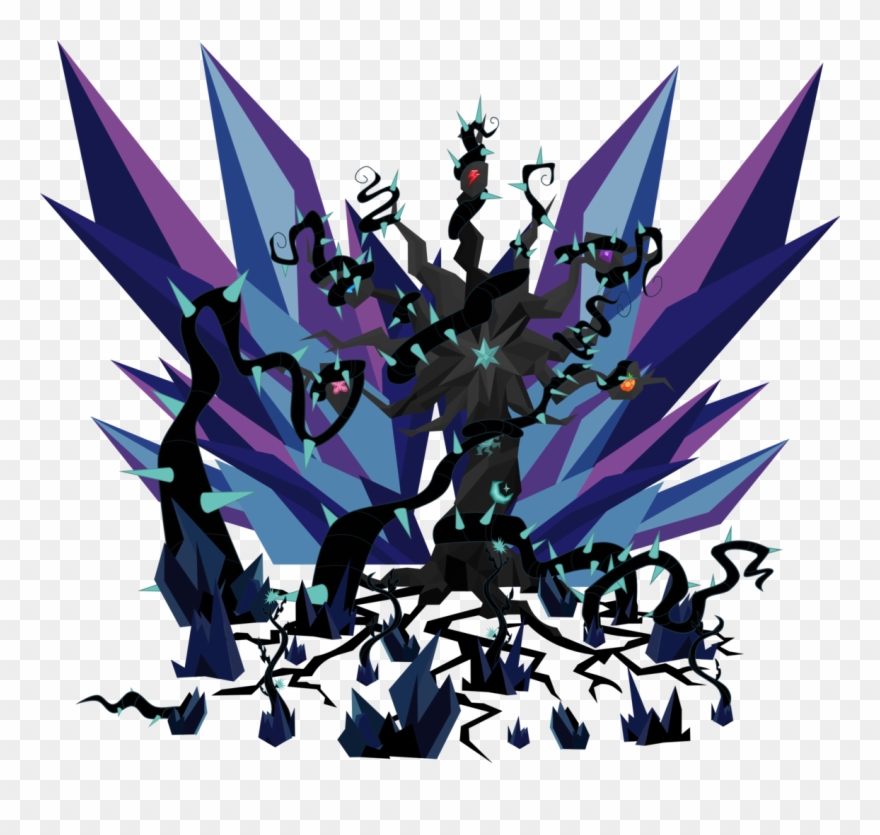 Background Blackandblue Cool Ftestickers Thorns - My Little Pony: Friendship Is Magic Clipart