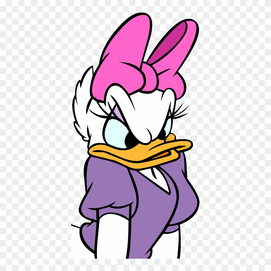 Donald Daisy Duck - Mad Daisy Duck Clipart