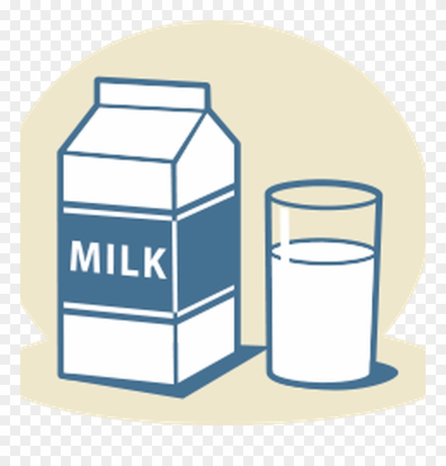 Milk Clipart Lunch - Milk Clipart - Png Download