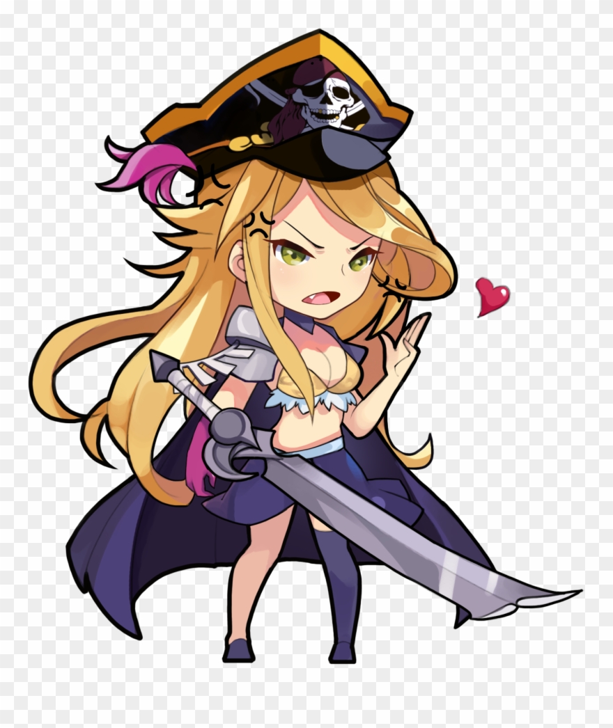 Pirate Captain - Girl X Battle Pirate Clipart