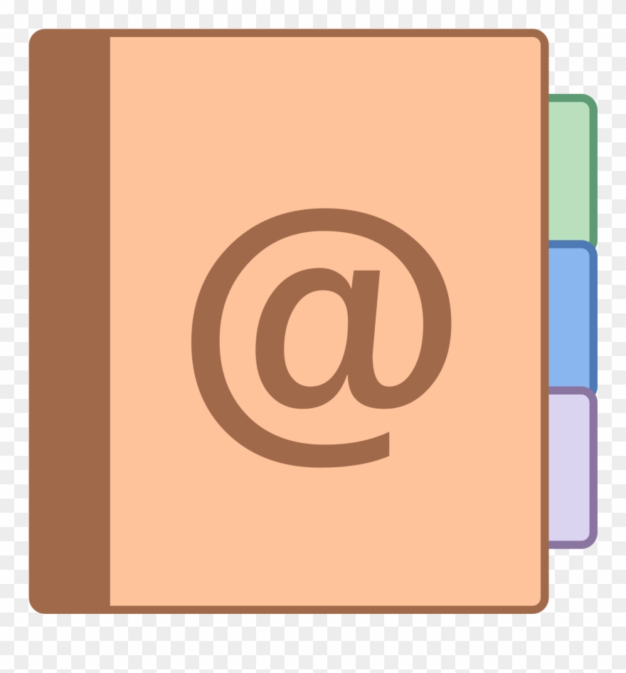 Contact Book Icon For Kids - Directorio Icono Png Clipart