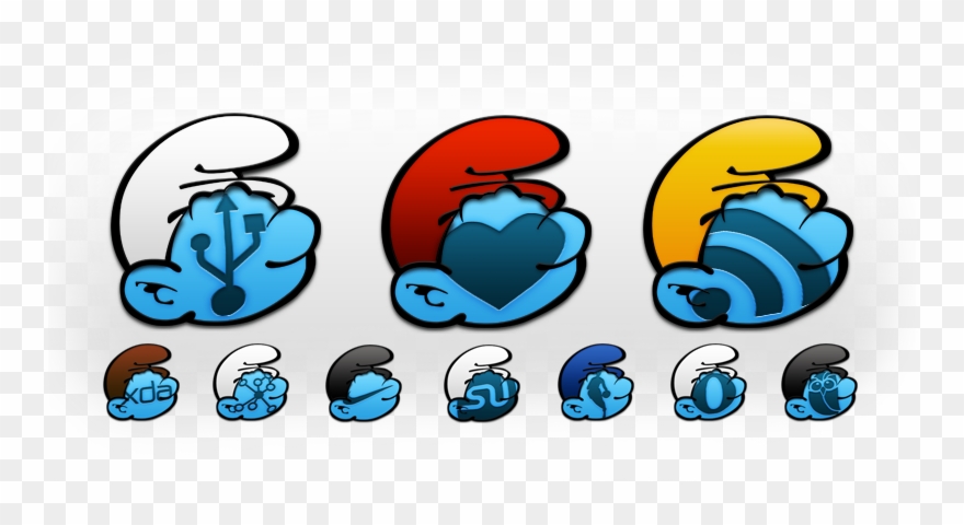Tha Smurf Android Icon Pack Are Smurfin Hot With The Clipart
