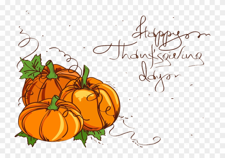 Wedding Invitation Thanksgiving Pumpkin Clip Art - Pumpkin Vines Clip Art - Png Download