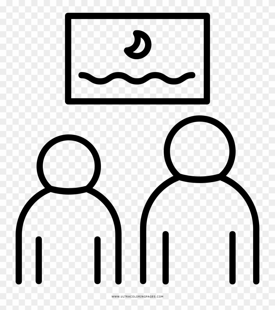 Museum Coloring Page - Painting Clipart