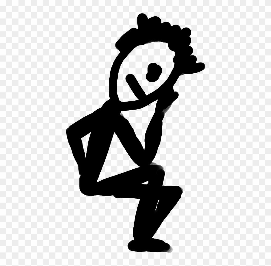 Man,cartoon,free Pictures, Free Photos - Viñeta Pensativa Clipart
