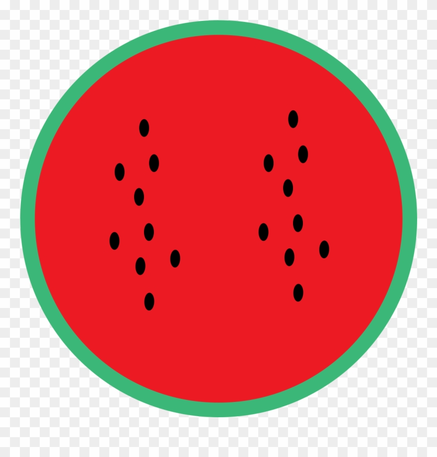 Watermelon Slice Illustration Png - Circle Clipart