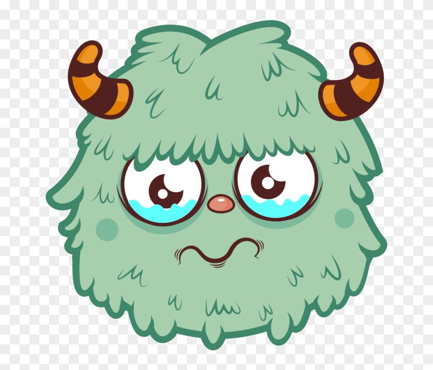 Sad Monster Clip Art - Gif Antojo - Png Download