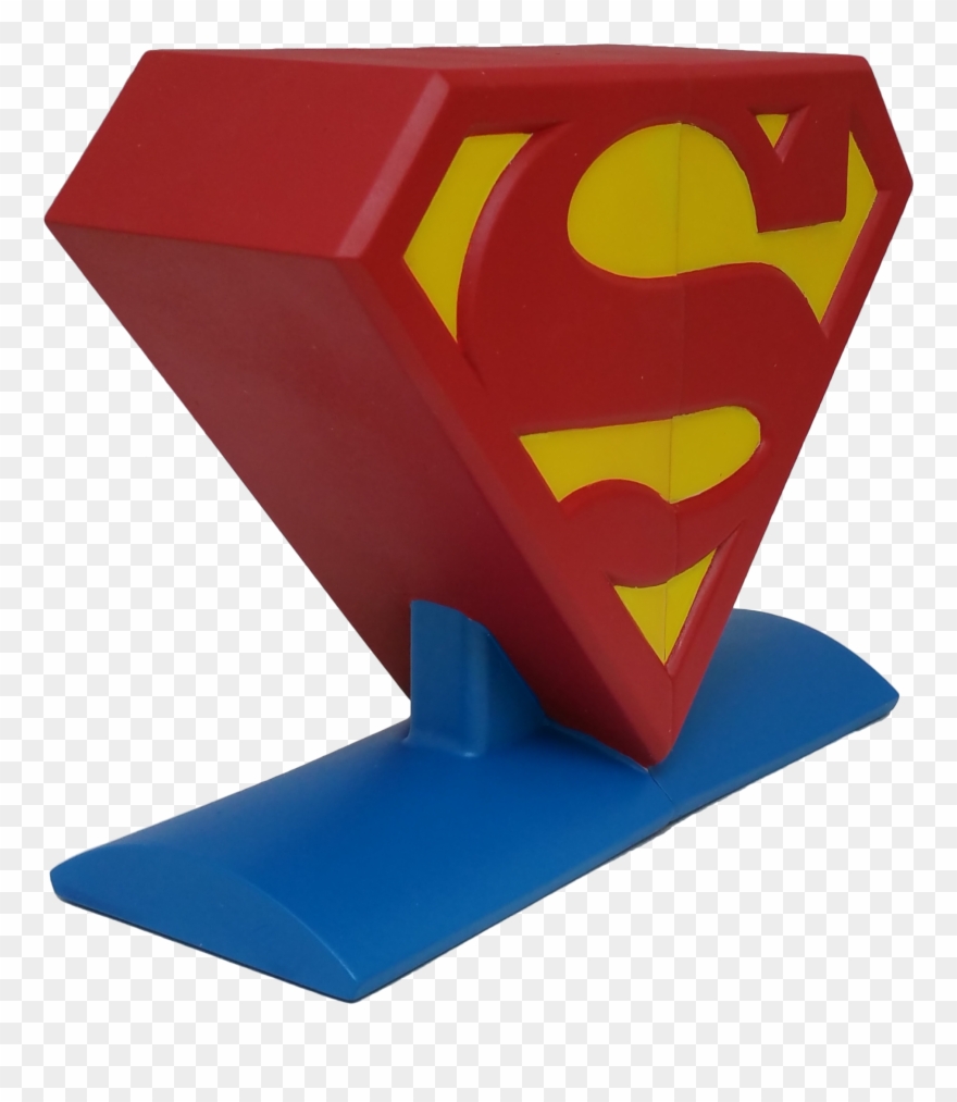 Dc Comics Superman Logo Bookends - Superman Clipart