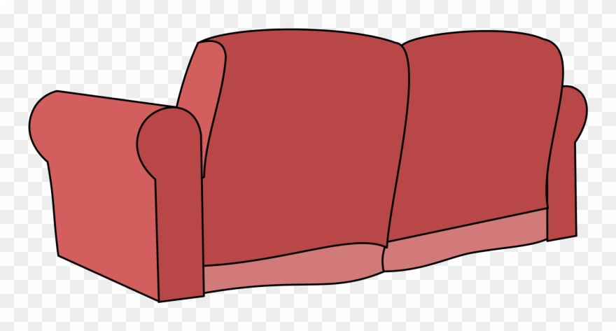Kisspng Chair Couch Living Room Clip Art Sofa Clipart - Back Of Couch Clipart Transparent Png