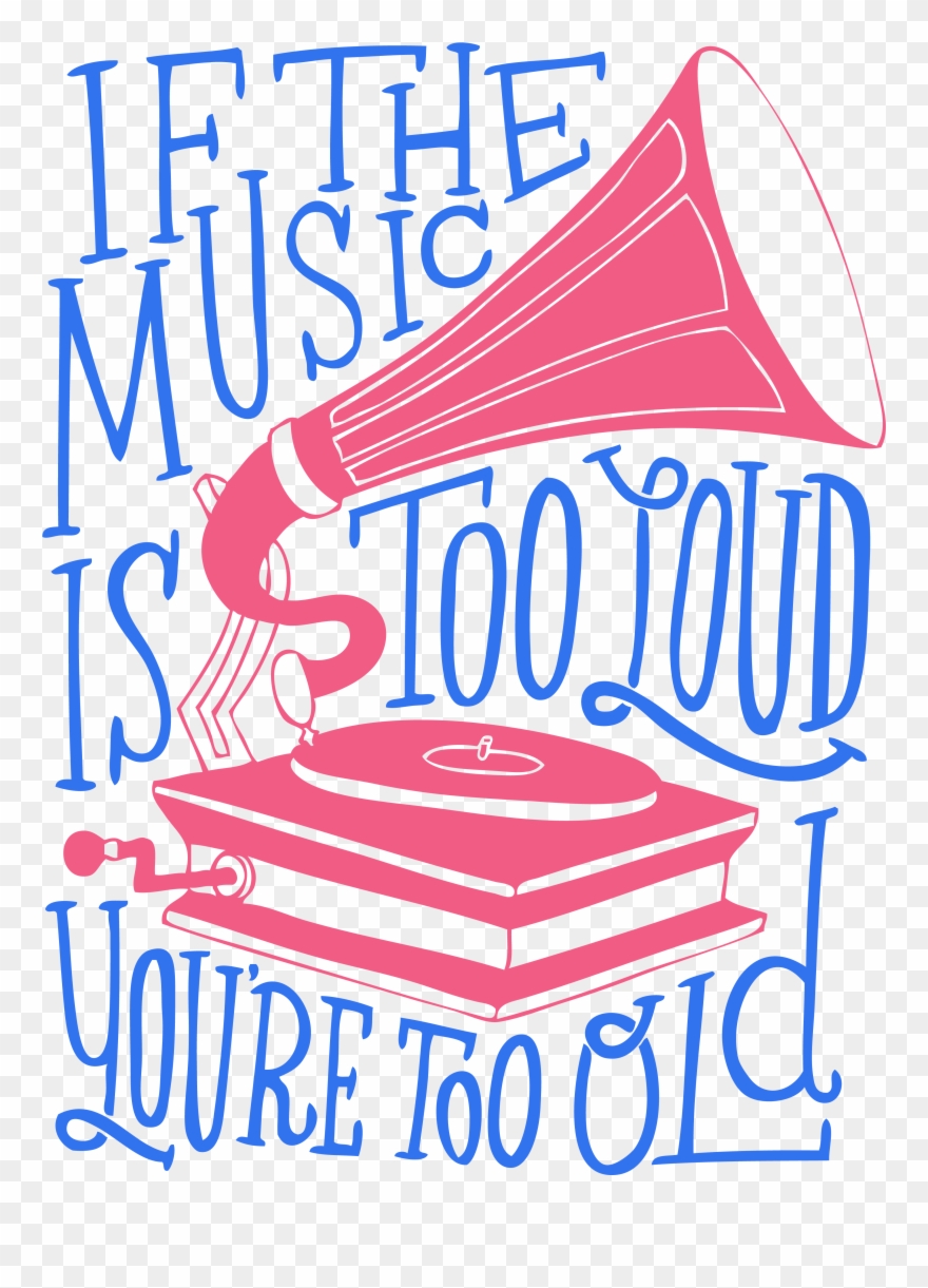 "if The Music Is Too Loud"- Small Canvas Clipart