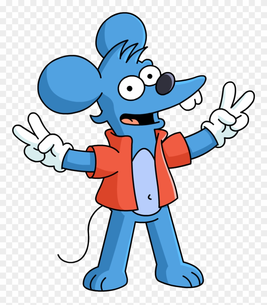 And The Brand New Splash Screen - Itchy Simpsons Clipart