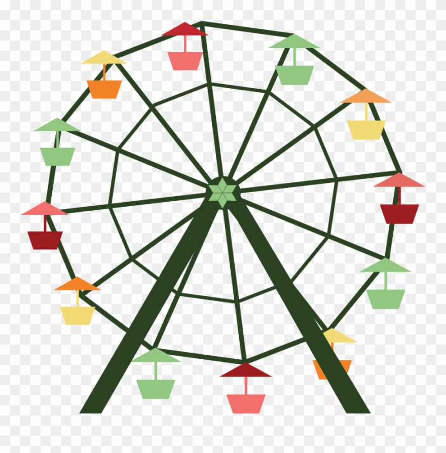 Attractions Bergen Julemarked The - Ferris Wheel Transparent Clipart