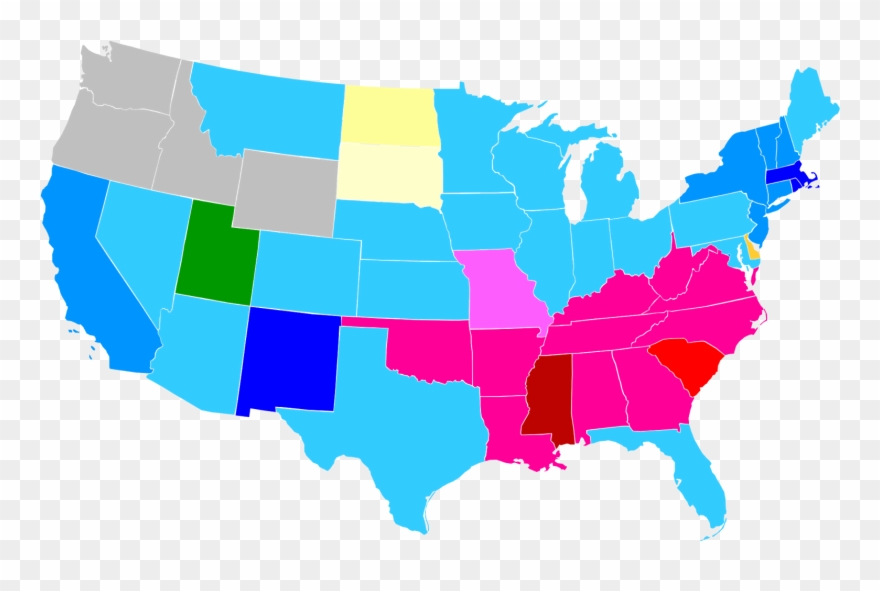 Hindu In Usa List Of Hinduism Temples - Distribution Of Christianity In The Usa Clipart