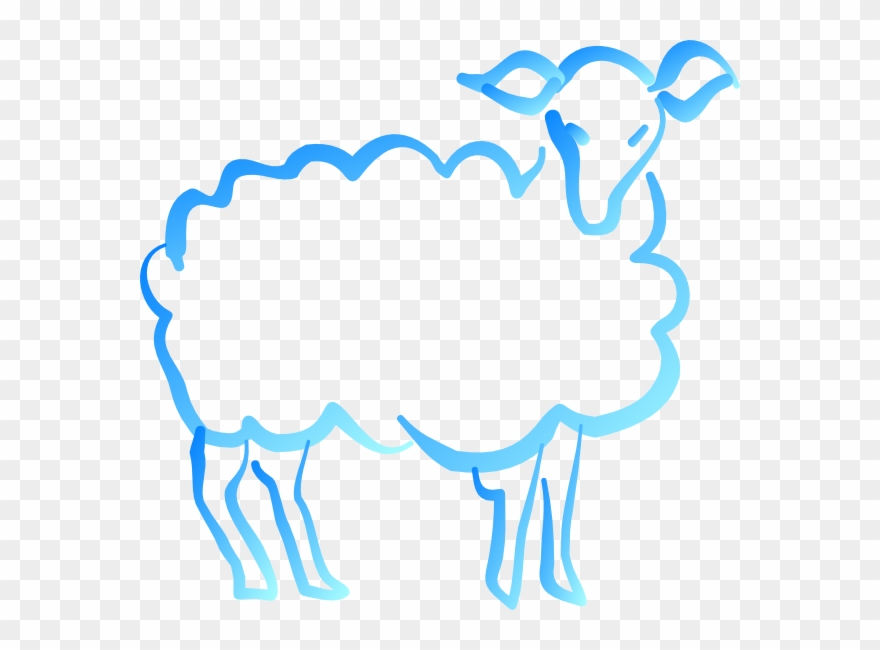 Lamb Gradient Blue Green Png Clipart