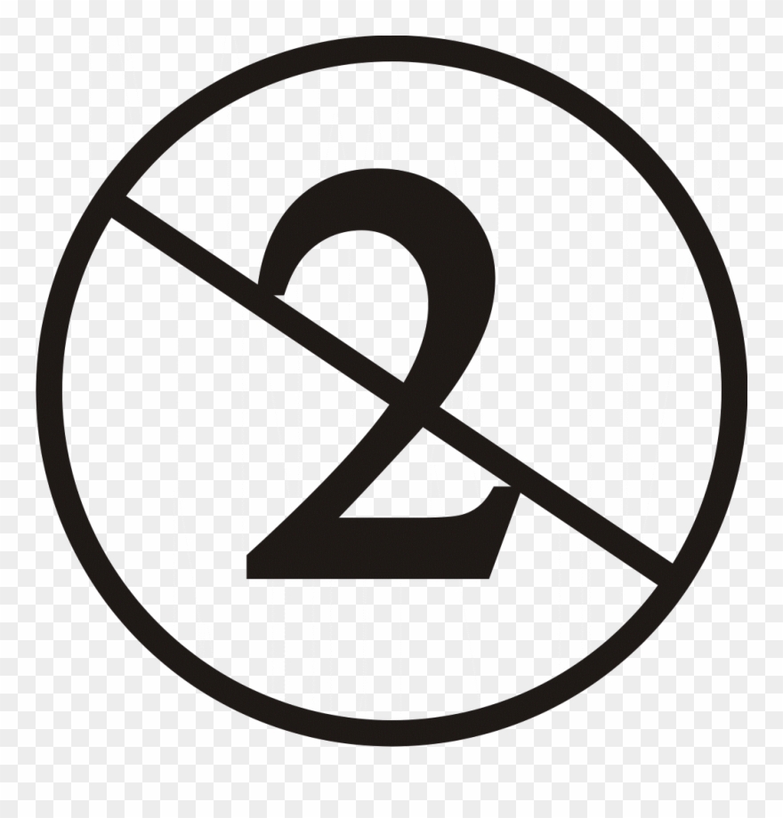 Crossed 2 - Single Use Only Symbol Clipart
