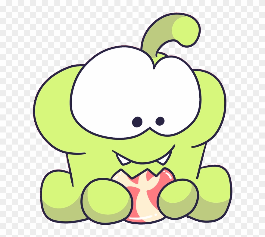 Ea Ec Om Nom By Om Nom Cut The Rope Nom,om,cut, - Om Nom Chewing Gif Clipart