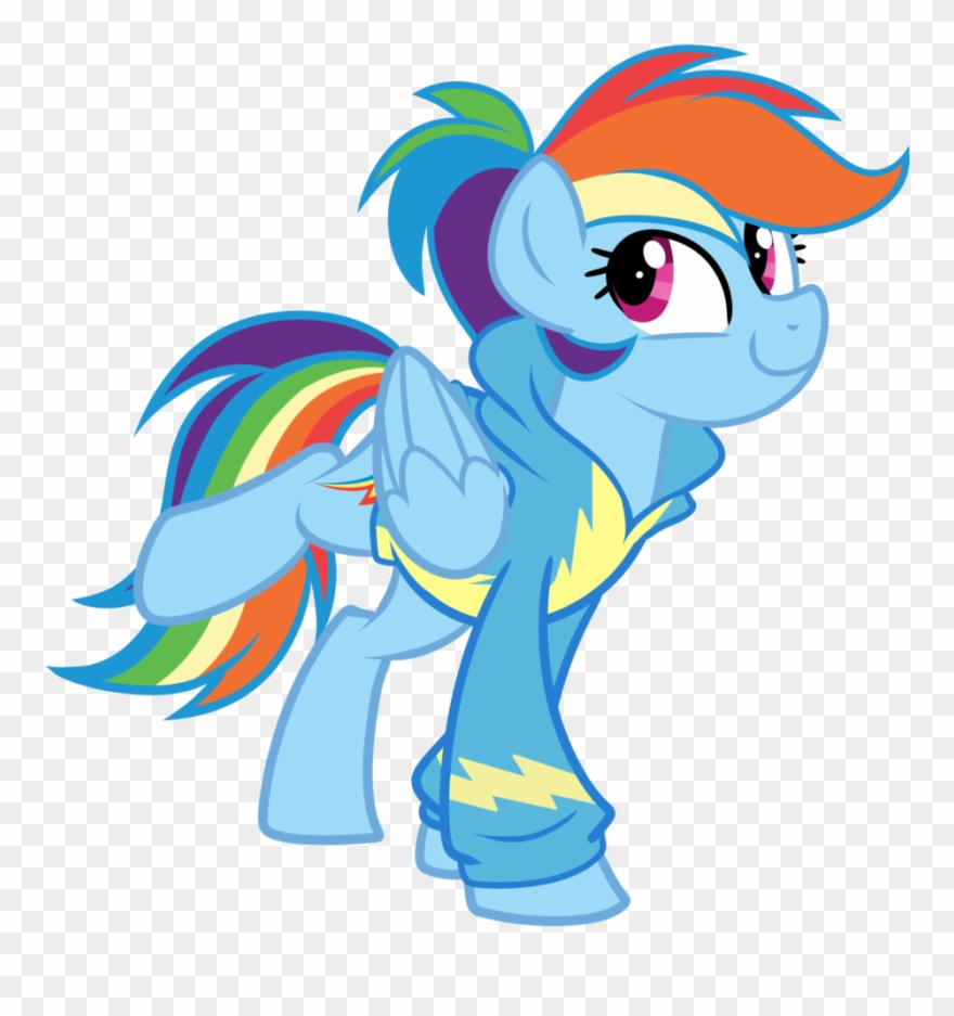Alternate Hairstyle Artist Left Fail Bottomless - Rainbow Dash Wonderbolt Jacket Clipart