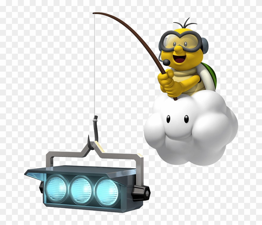 Mario Kart 8 Deluxe - Mario Kart Lakitu Png Clipart