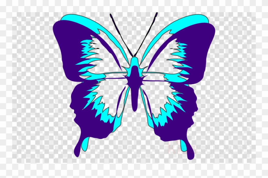 Butterfly Stencils Clipart Butterfly Stencil - Png Download