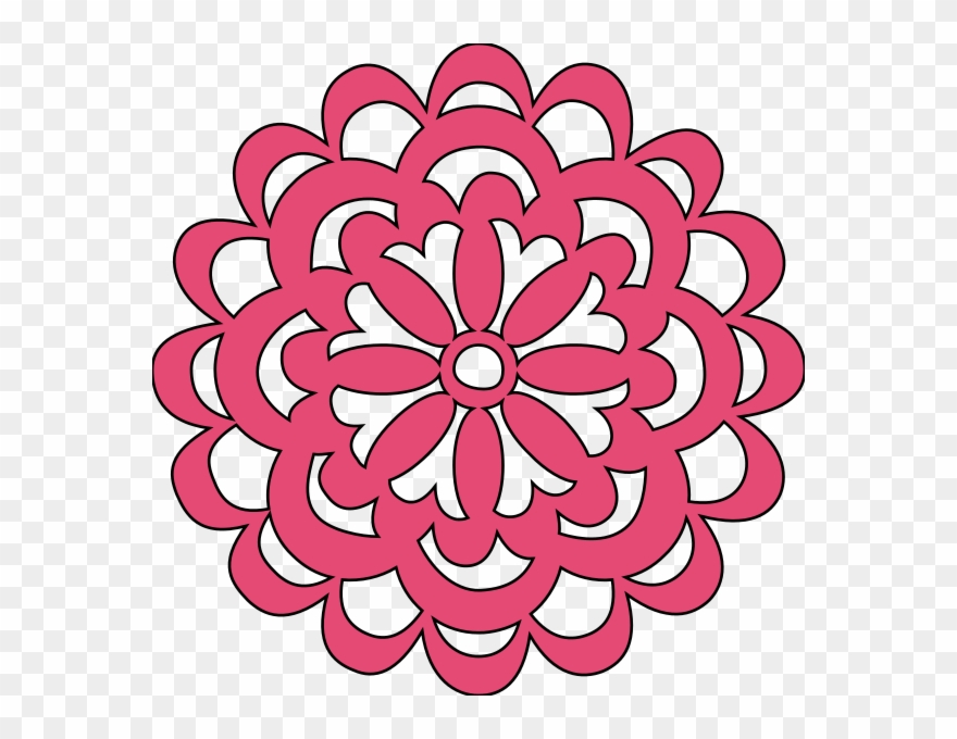 Flower Logo - Marco En Forma De Circulo Clipart