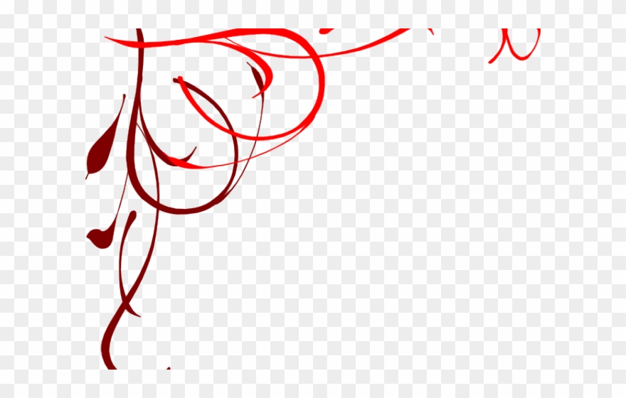 Scroll Clipart Corner - Blue Swirl - Png Download