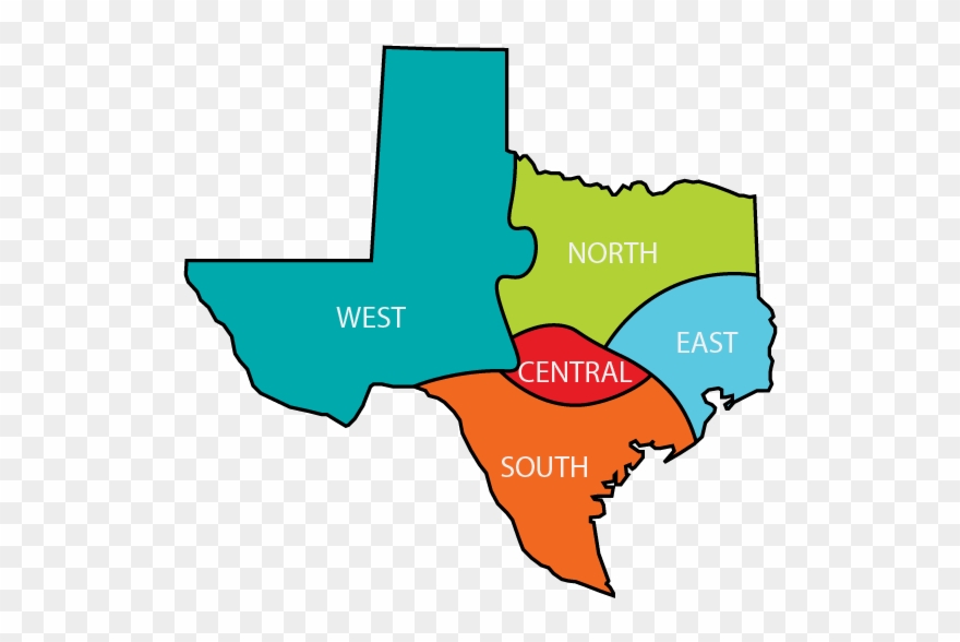 Central Texas - East Texas And West Texas Clipart